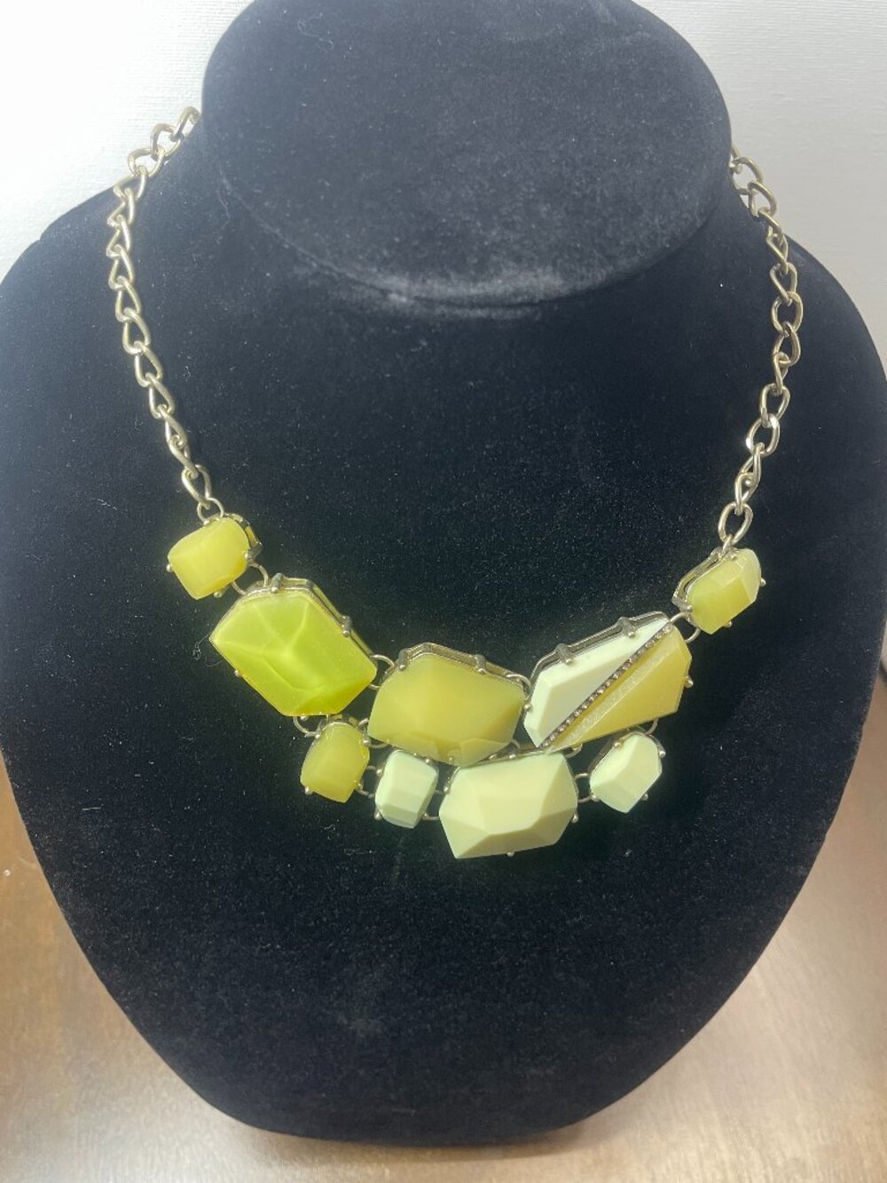 Green Statement Necklace - Chartreuse - Lime - Jewelry